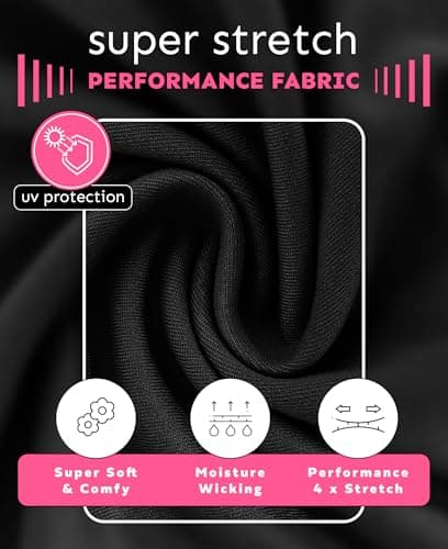 Womens Ultra Soft Midweight Baselayer Top | All Season Thermal Scoop Neck Long Sleeve Shirt | Multi Packs, 6 Pack-tomato | Boyblue|pinklavender|arcadia|violet |Dahlia, S — view 6
