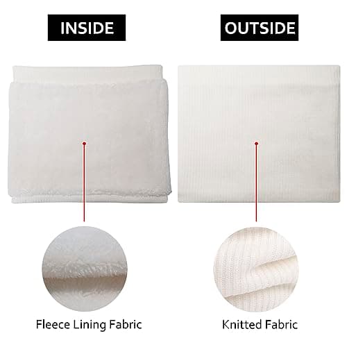 I Kua Fly Snoods for Men Women Unisex Winter Neck Warmer Knitted Scarf — view 3