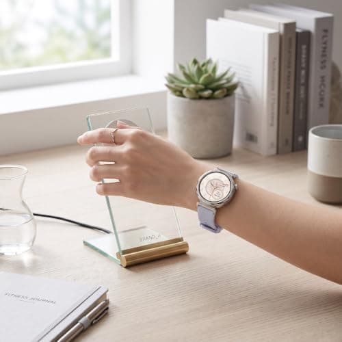 2 in 1 Smartwatch Bluetooth Earbuds Combo Sports Travel (Silver) — view 2