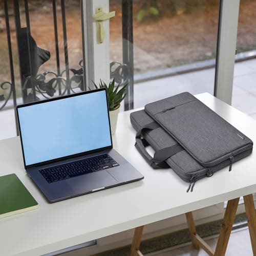 TECOOL 15.6 16 Inch Laptop Bag, 360 Protective Case Sleeve Messenger Bag — view 3