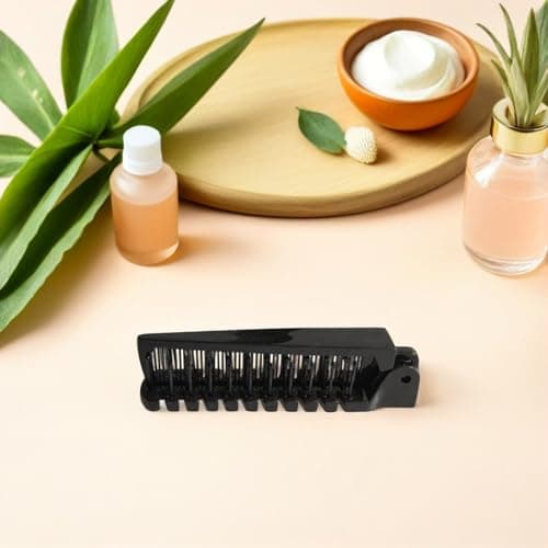 WHAMVOX 6pcs Folding Hair Brush and Comb Set, Dual Function Collapsible Plastic Travel Hair Brushes, Compact Anti-static Pocket Combs for Business Trips and Travel — view 5