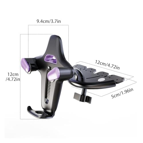 Phone Mount for Car with Music Slot 360 Rotation Stand — view 5