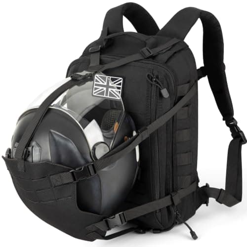 Motorcycle Backpack Helmet Bag: 20L Tactical Motorcycle Rucksack Men Women