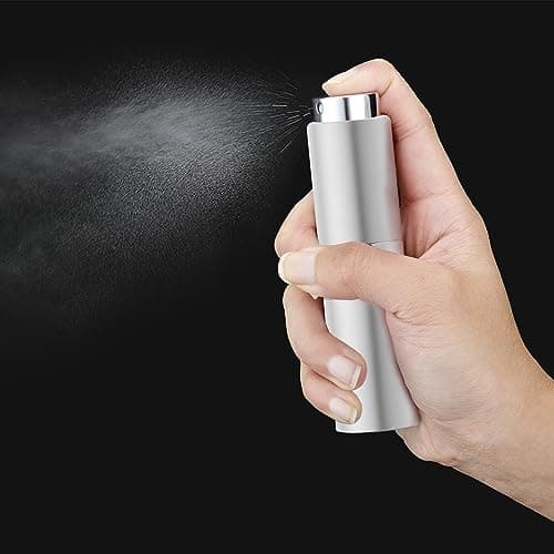 Toureal Travel Perfume Atomiser Refillable, 20ml Spray Bottle,Silver — view 2