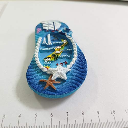 Kos Greece 3D Flip Flop Refrigerator Magnet Resin Travel Souvenirs,Handmade Home & Kitchen Decoration Kos Fridge Magnet Collection Gift — view 5