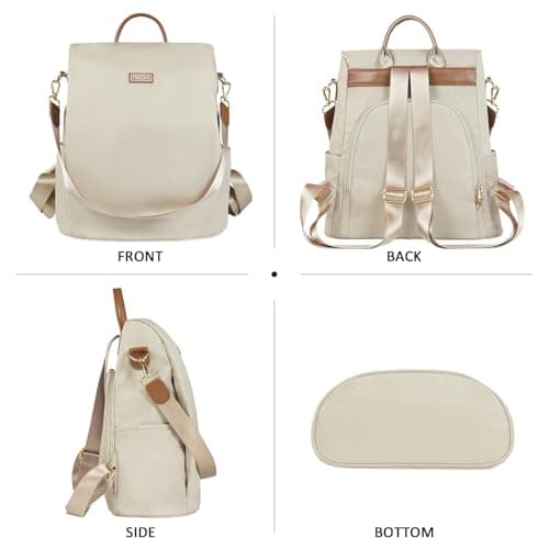 Fmeida Anti Theft Backpack for Women Small Travel Rucksack Water Resistant — view 2