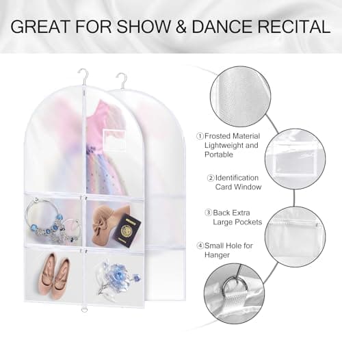 Alladaga Foldable Travel Dance Garment Bag 40" (Pack of 3) — view 4