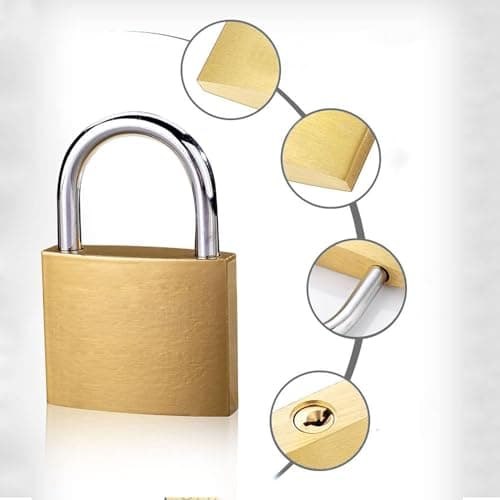 2 Pack Mini Padlock (3.2cm) with Keys for Gym Locker, Travel Bags, Cabinets — view 3