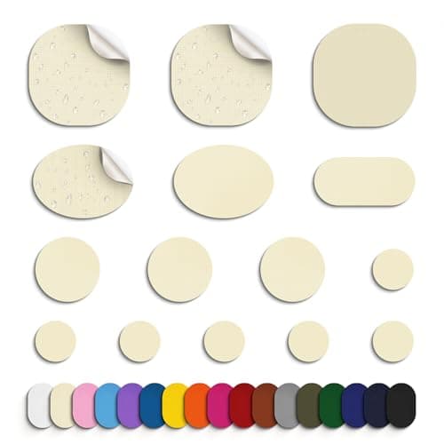 Skystuff 45pcs Nylon Repair Patches, Waterproof Self-Adhesive for Tent