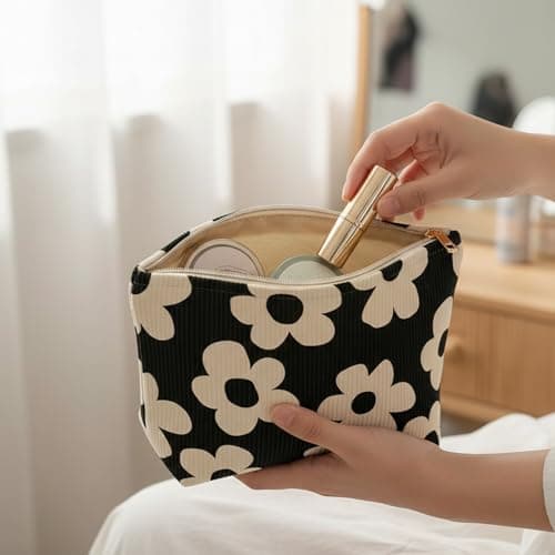 Gdrghe Cosmetic Bag Waterproof Zipper Makeup Bag Multifunctional Travel Toiletry Organizer for Women Girls — view 3