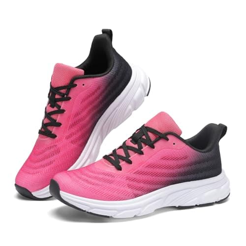 RTOUNT Womens Trainers Mesh Tennis Running Sneakers for Gym Travel Training — view 4
