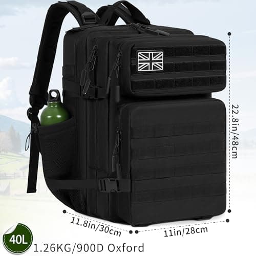 Military Tactical Backpack 20L/25L/35L/40L/45L, MOLLE Rucksack for Men — view 2