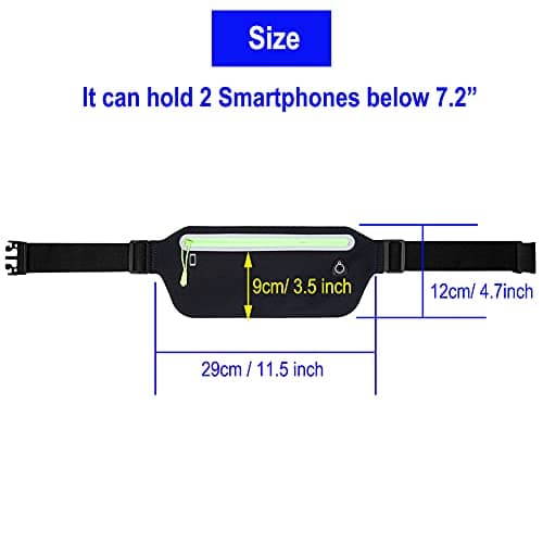 Running Belt,Slim Fanny Pack Exercise Running Waist Bag Belt Bag for Phone Women Men Runners Gym — view 2