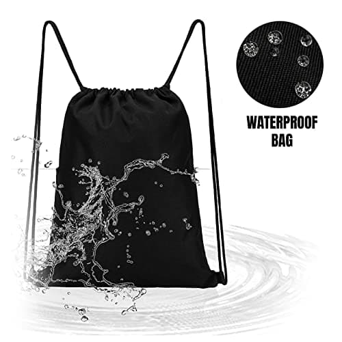 adam & eesa® Unisex Drawstring Gym Bags - Personalised Waterproof Sack with Carry Handles for Mens & Womens - Kids PE Swimming School Bag - Ideal for Beach, Holidays, Shopping, Yoga (7.5L Capacity) — view 3