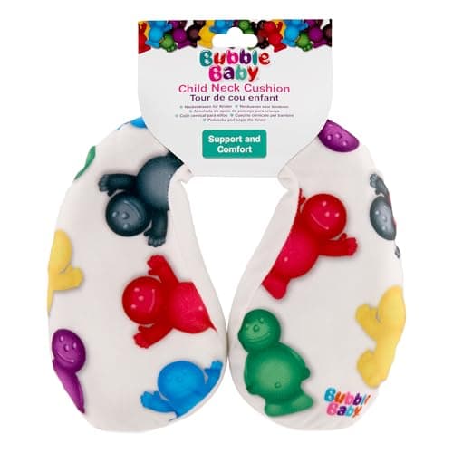 BUBBLEBABY Child Neck Cushion Travel Pillow - Kids Car Seat Neck Support Pillow, Soft Breathable Fabric, Portable Travel Accessories for Toddlers