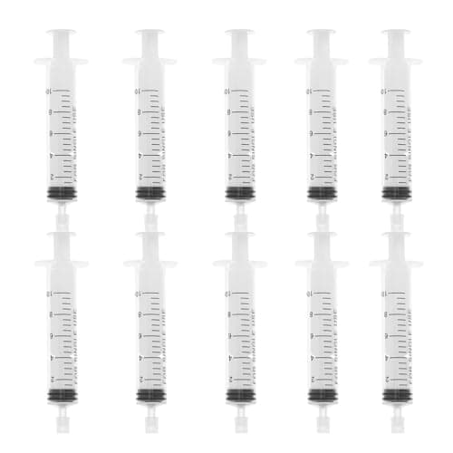 Minkissy 10 Pack Perfume Syringe 10Ml and Perfume Syringe Adapter