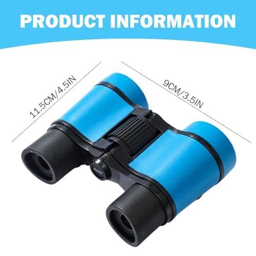 AZIDWERYQ Kids Binoculars 4X 30mm Clear View Toddler Binoculars Mini Telescope with Rope for Watching Camping Outdoor Toddler — view 6