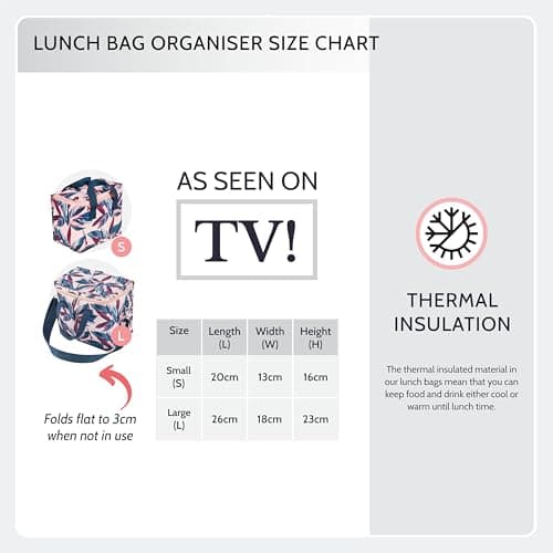 Periea Liz Insulated Lunch Bag – Cool Bag for Work, School, Travel & Picnics (Gold Leopard, Large) — view 4