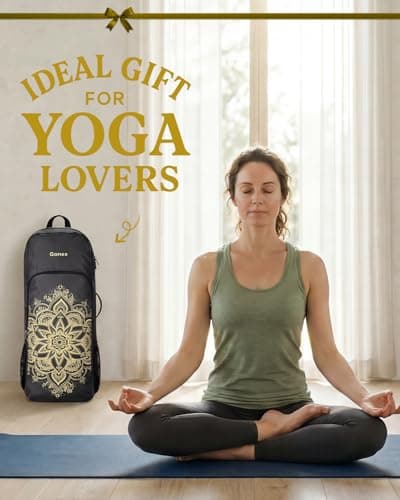Gonex Yoga Mat Bag Convertible Backpack Blocks Carrier Wet Pocket — view 6