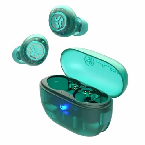 JLab Go Air Pop ANC Earbuds with Mic - Bluetooth, Clear Teal