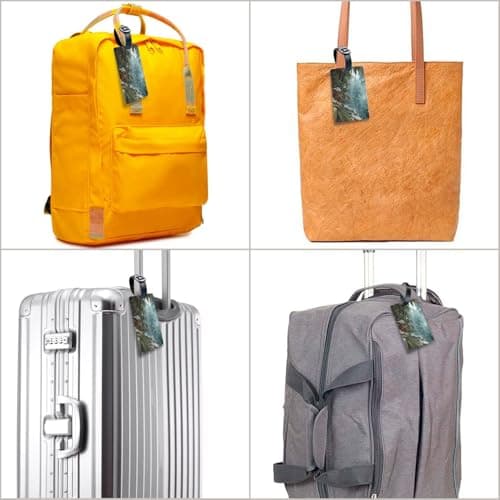 Winter Bamboo Forest Luggage Tag PVC Anti-Loss Bag Tag with Compact Light Durable Identification Sign — view 6