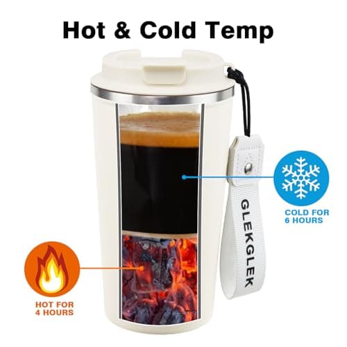 GLEKGLEK Insulated Travel Mug 500ml, Hot & Cold Drinks — view 2