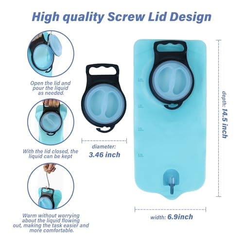 TopQuaFocus Travel Portable Enema Bag kit Anel Douche Enemas for Men Women Colon Cleansing 2L Home Coffee Douche Bags with 6.5FT Silicone Tube — view 2