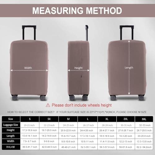 RainVillage Travel Luggage Cover Suitcase Protector, Khaki, 30-31 inch — view 6