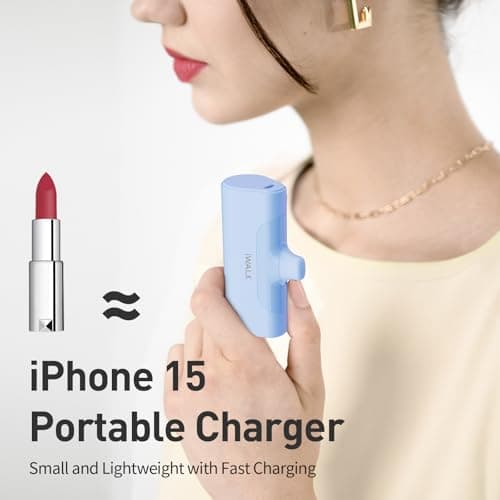 iWALK Portable Charger for iPhone 17/16/15 USB-C Small Power Bank 20W 4,500mAh Fast Charging Battery Pack Compatible with iPhone 15/16/17 Plus/17 Pro/17 Pro Max, Samsung Galaxy S25/S24/S23 Android — view 4