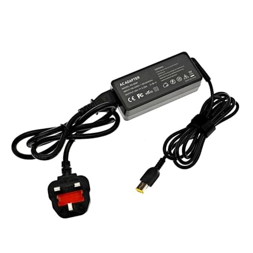 JZK 65W Laptop Charger 20V 3.25A AC Adapter Power Supply for Lenovo T430 T440 T450 T460 T560 E431 E440 E531 E540, Rectangle Yellow Slim Tip Adaptor for Thinkpad X/E/S/L/B/U/T/K/Z/Y/G, for Yoga Helix