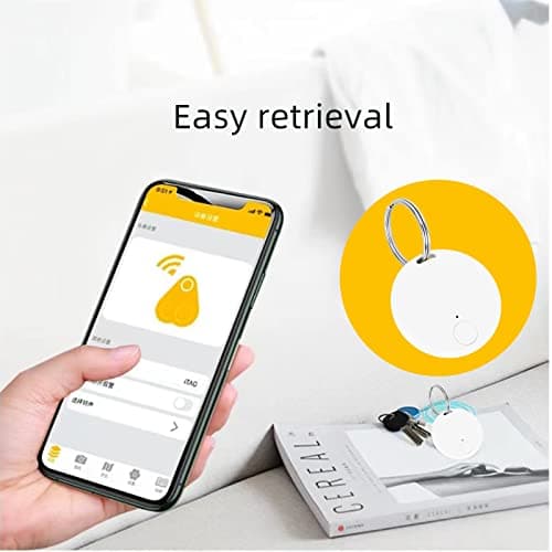 Key Finder, Bluetooth Item Locator Mini GPS Tag Live Tracking on Free App Bluetooth 5.0.Key Finder for Wallets Pets Lggage Child Locators Finder Anti-Lost Tag Compatible with Android iOS, Black — view 4