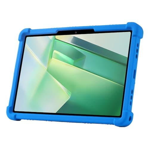 INSOLKIDON Compatible with Case for Blackview Tab 9 WiFi 11 INCH tablet, Full Coverage Ultra Slim adjustable Stand Silicone Shockproof Lightweight Protective Cover Case (Sky Blue) — view 3