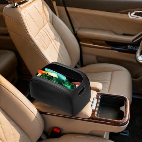 Quorvex Trunk Organizer for SUV,with Handles Large Capacity - Leather Car Trunk Storage Organizer,for Truck SUV RV Auto Interior Grocery Cargo Travel Road Trip Must Haves Men Women — view 2
