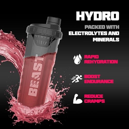 Beast Hydro Shaker Bottle and Electrolytes Sachets Gift Set for Gym Lovers — view 6