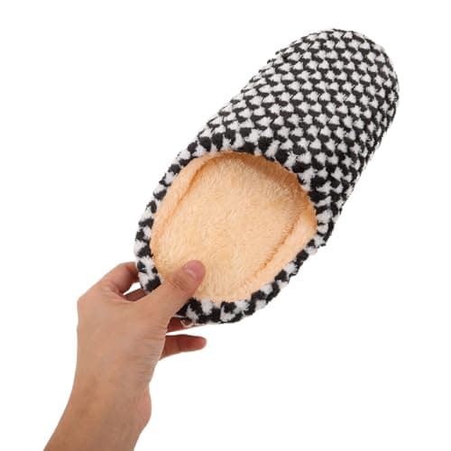 Holibanna Spa Slippers for Guests Matching Slippers for Couples 2 Pairs Indoor Guest Slippers with Non-Slip Quiet Soles Washable Hotel Slippers for Bedroom Travel Holiday Use — view 2