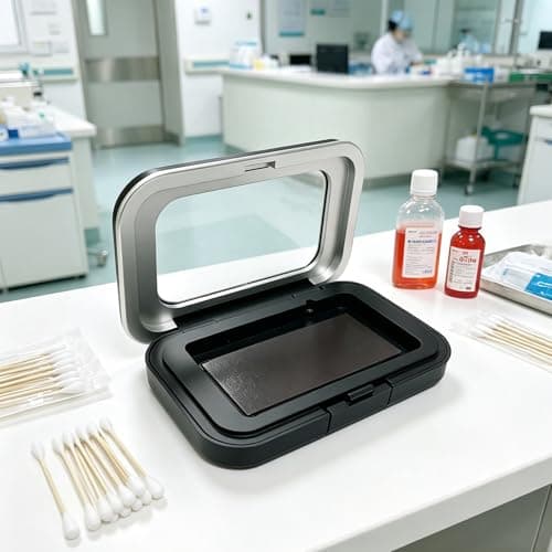 Magnetic Pin Holder, Needle Case with Clear Lid for Home and Travel — view 5
