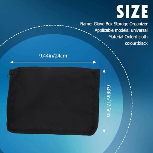Universal Car Glove Box Organiser with Multi-Pocket Zipper — view 6