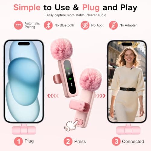 180cm Vlogging Kit for iPhone,Selfie Stick with Light and Microphone — view 3