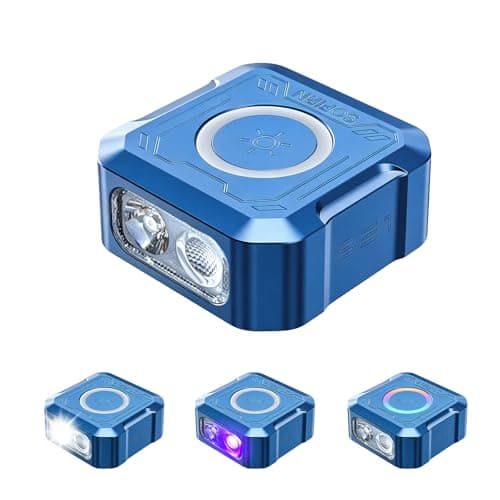 Sofirn SE1 Mini Keychain Flashlight, 300 Lumens EDC Flashlight with UV Light, RGB Ring, Magnet & USB-C, Rechargeable CNC Metal Body for Everyday Carry, Emergency, Camping & Outdoor