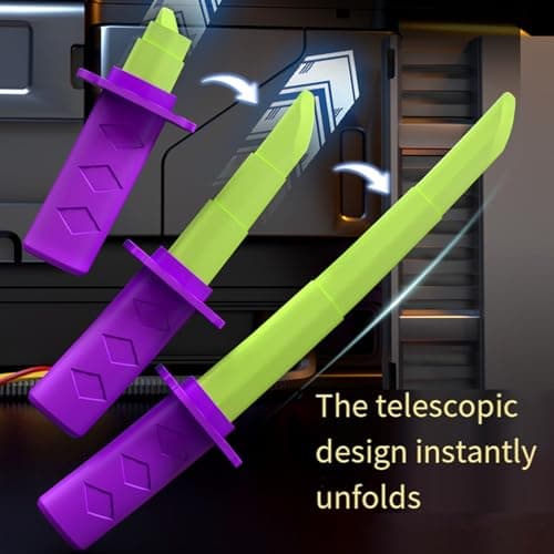 EMASDGEY Creative Banana Shape Swords Toy for Travel Fun Activity, Black — view 2
