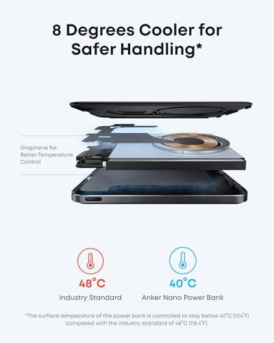 Anker Nano Magnetic Ultra Slim Power Bank Qi2 15W Wireless Portable Charger — view 5