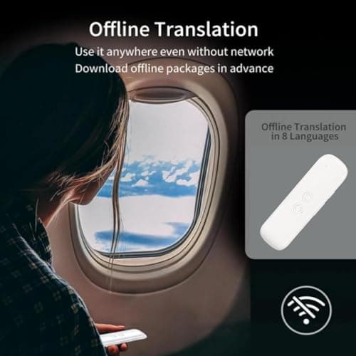 Beufee Translator Device, 127 Languages Translation Device Two Way Offline Language Translator Handheld Translator Device for Learning Business Travel(White) — view 6
