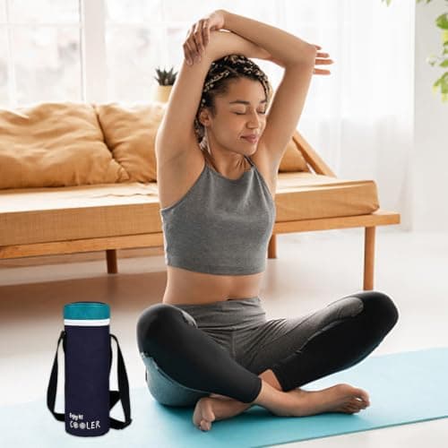 WSXQAZ Wine Cooler Bag, Sports Water Bottle Bagwith Shoulder Strap 11x34CM — view 5