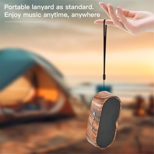 ZZOSRDR Bluetooth Speaker, Portable Wireless Speakers Bluetooth 5.3 Speaker with 3D Stereo HiFi Bass, 1200mAh Battery, 15 Hour Playtime, Support Bluetooth/U-Disk/TF Card — view 3