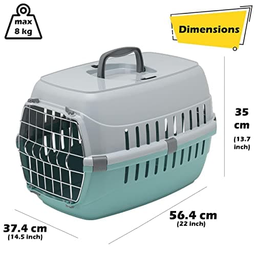 CAT CENTRE Pet Transport Carrier, Cat Dog Kitten Puppy Travel Box Cage — view 6