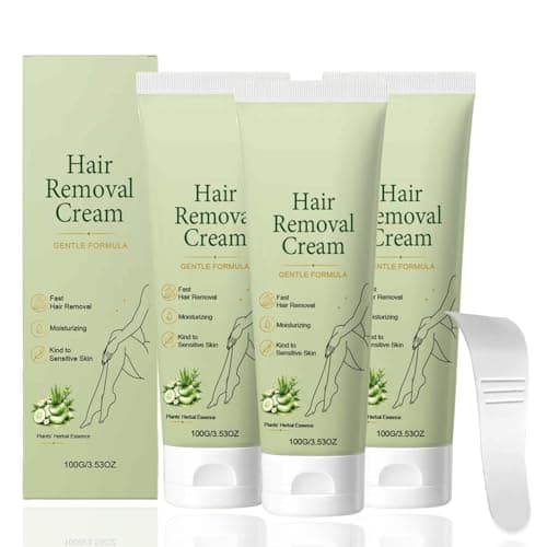 Lumivona Natural Gentle Hair Removal Cream, Lumivona Hair Removal Cream for All Women & Men, HairRemoval Cream for Arms, Legs, Underarms, Hydrating Formula, Suitable for Sensitive Skin (2PC)