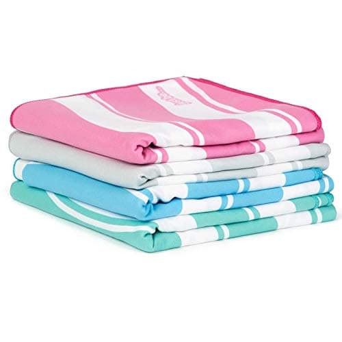 just be... Microfibre Beach Towel Gym Towel - Lightweight Compact Swimming Quick Dry Towel Anti-Sand - Beach Towels for Adults and Kids - Pink XX Large 200x90cm — view 5