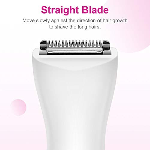 Bikini Trimmer, Funstant Electric Razor for Women with Comb, Cordless Safe Hair Trimmer Floating Foil for Dry Use, Battery Operated Personal Shaver for Lady Girl, Pubic Hair, Delicate Private Area — view 2