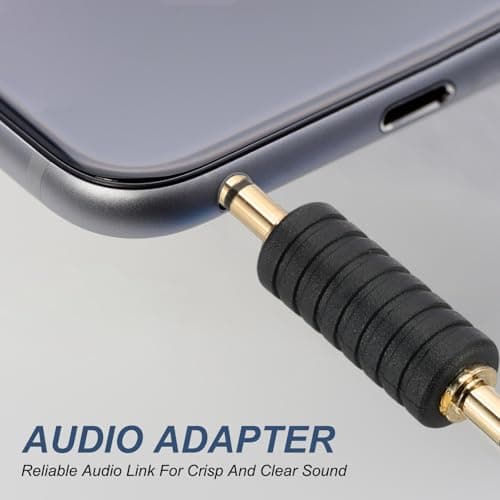 PATIKIL 3.5mm (1/8 Inch) Male to Male Audio Adapter, 2Pcs, Black/Gold — view 5