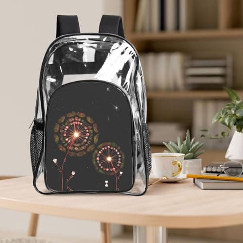 WZYCWB Starry Dandelion Patterned backpack set (lunch bag and pencil case) | Perfect for school, work, business trips, and travel. — view 6